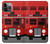 W2058 England British Double Decker Bus Hülle Schutzhülle Taschen und Leder Flip für iPhone 14 Pro