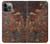 W2714 Rust Steel Texture Graphic Printed Hülle Schutzhülle Taschen und Leder Flip für iPhone 14 Pro