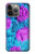 W2757 Monster Fur Skin Pattern Graphic Hülle Schutzhülle Taschen und Leder Flip für iPhone 14 Pro