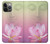 W3511 Lotus flower Buddhism Hülle Schutzhülle Taschen und Leder Flip für iPhone 14 Pro