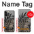 W3692 Gray Black Palm Leaves Hülle Schutzhülle Taschen und Leder Flip für iPhone 14 Pro