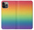 W3698 LGBT Gradient Pride Flag Hülle Schutzhülle Taschen und Leder Flip für iPhone 14 Pro