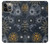 W3702 Moon and Sun Hülle Schutzhülle Taschen und Leder Flip für iPhone 14 Pro