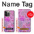 W3710 Pink Love Heart Hülle Schutzhülle Taschen und Leder Flip für iPhone 14 Pro