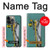 W3741 Tarot Card The Hermit Hülle Schutzhülle Taschen und Leder Flip für iPhone 14 Pro