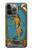 W3746 Tarot Card The World Hülle Schutzhülle Taschen und Leder Flip für iPhone 14 Pro