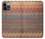 W3752 Zigzag Fabric Pattern Graphic Printed Hülle Schutzhülle Taschen und Leder Flip für iPhone 14 Pro