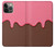 W3754 Strawberry Ice Cream Cone Hülle Schutzhülle Taschen und Leder Flip für iPhone 14 Pro