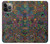 W3815 Psychedelic Art Hülle Schutzhülle Taschen und Leder Flip für iPhone 14 Pro