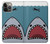 W3825 Cartoon Shark Sea Diving Hülle Schutzhülle Taschen und Leder Flip für iPhone 14 Pro