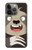 W3855 Sloth Face Cartoon Hülle Schutzhülle Taschen und Leder Flip für iPhone 14 Pro