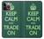 W3862 Keep Calm and Trade On Hülle Schutzhülle Taschen und Leder Flip für iPhone 14 Pro