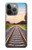 W3866 Railway Straight Train Track Hülle Schutzhülle Taschen und Leder Flip für iPhone 14 Pro