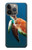 W3899 Sea Turtle Hülle Schutzhülle Taschen und Leder Flip für iPhone 14 Pro