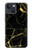 W2896 Gold Marble Graphic Printed Hülle Schutzhülle Taschen und Leder Flip für iPhone 14 Plus