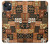 W3460 Mali Art Pattern Hülle Schutzhülle Taschen und Leder Flip für iPhone 14 Plus