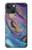 W3676 Colorful Abstract Marble Stone Hülle Schutzhülle Taschen und Leder Flip für iPhone 14 Plus