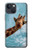 W3680 Cute Smile Giraffe Hülle Schutzhülle Taschen und Leder Flip für iPhone 14 Plus