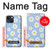 W3681 Daisy Flowers Pattern Hülle Schutzhülle Taschen und Leder Flip für iPhone 14 Plus
