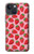 W3719 Strawberry Pattern Hülle Schutzhülle Taschen und Leder Flip für iPhone 14 Plus