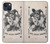 W3818 Vintage Playing Card Hülle Schutzhülle Taschen und Leder Flip für iPhone 14 Plus