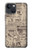 W3819 Retro Vintage Paper Hülle Schutzhülle Taschen und Leder Flip für iPhone 14 Plus