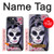 W3821 Sugar Skull Steam Punk Girl Gothic Hülle Schutzhülle Taschen und Leder Flip für iPhone 14 Plus