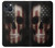 W3850 American Flag Skull Hülle Schutzhülle Taschen und Leder Flip für iPhone 14 Plus