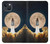 W3859 Bitcoin to the Moon Hülle Schutzhülle Taschen und Leder Flip für iPhone 14 Plus