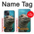 W3871 Cute Baby Hippo Hippopotamus Hülle Schutzhülle Taschen und Leder Flip für iPhone 14 Plus