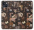 W3877 Dark Academia Hülle Schutzhülle Taschen und Leder Flip für iPhone 14 Plus