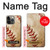 W0064 Baseball Hülle Schutzhülle Taschen und Leder Flip für iPhone 14 Pro Max