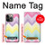 W3514 Rainbow Zigzag Hülle Schutzhülle Taschen und Leder Flip für iPhone 14 Pro Max