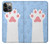 W3618 Cat Paw Hülle Schutzhülle Taschen und Leder Flip für iPhone 14 Pro Max