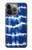 W3671 Blue Tie Dye Hülle Schutzhülle Taschen und Leder Flip für iPhone 14 Pro Max