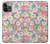 W3688 Floral Flower Art Pattern Hülle Schutzhülle Taschen und Leder Flip für iPhone 14 Pro Max