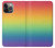 W3698 LGBT Gradient Pride Flag Hülle Schutzhülle Taschen und Leder Flip für iPhone 14 Pro Max