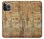 W3868 Aircraft Blueprint Old Paper Hülle Schutzhülle Taschen und Leder Flip für iPhone 14 Pro Max