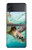 W1377 Ocean Sea Turtle Hülle Schutzhülle Taschen Flip für Samsung Galaxy Z Flip 4