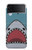 W3825 Cartoon Shark Sea Diving Hülle Schutzhülle Taschen Flip für Samsung Galaxy Z Flip 4