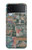 W3909 Vintage Poster Hülle Schutzhülle Taschen Flip für Samsung Galaxy Z Flip 4