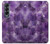 W3713 Purple Quartz Amethyst Graphic Printed Hülle Schutzhülle Taschen Flip für Samsung Galaxy Z Fold 4