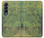 W3748 Van Gogh A Lane in a Public Garden Hülle Schutzhülle Taschen Flip für Samsung Galaxy Z Fold 4