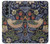 W3791 William Morris Strawberry Thief Fabric Hülle Schutzhülle Taschen Flip für Samsung Galaxy Z Fold 4