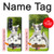 W3795 Kitten Cat Playful Siberian Husky Dog Paint Hülle Schutzhülle Taschen Flip für Samsung Galaxy Z Fold 4