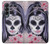 W3821 Sugar Skull Steam Punk Girl Gothic Hülle Schutzhülle Taschen Flip für Samsung Galaxy Z Fold 4