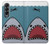 W3825 Cartoon Shark Sea Diving Hülle Schutzhülle Taschen Flip für Samsung Galaxy Z Fold 4