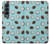 W3860 Coconut Dot Pattern Hülle Schutzhülle Taschen Flip für Samsung Galaxy Z Fold 4