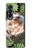 W3863 Pygmy Hedgehog Dwarf Hedgehog Paint Hülle Schutzhülle Taschen Flip für Samsung Galaxy Z Fold 4