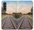 W3866 Railway Straight Train Track Hülle Schutzhülle Taschen Flip für Samsung Galaxy Z Fold 4